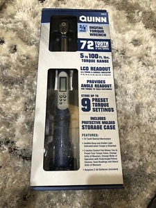 3/8" Drive Electronic Digital Torque Wrench 5-100 Ft-lbs Heavy Duty 72-Tooth - Picture 1 of 2