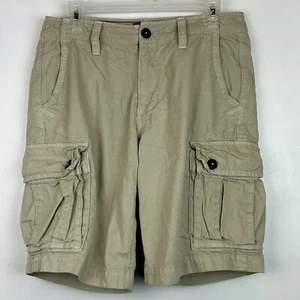 American Eagle Shorts Mens 30 Classic Cargo Y2K Pockets Khaki Beige - Picture 1 of 8