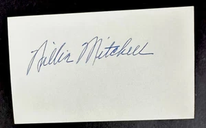 Nellie Mitchell 1909 Cleveland Naps Baseball Signed 3x5 Index Card Babe Ruth K - Picture 1 of 2