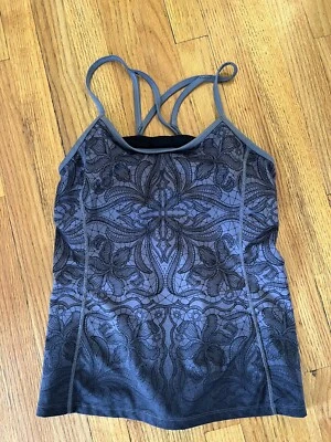 Sujetador ATHLETA Harmonious Tank Mujer Estilo Pequeño 581305 Negro Ombre Incorporado Foto 1 de 4