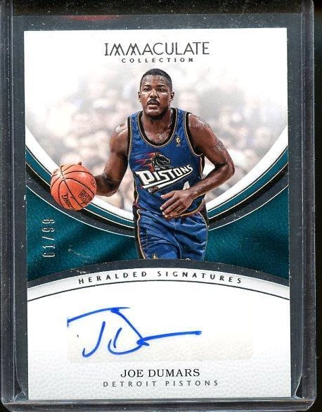 2016-17 IMMACULATE JOE DUMARS AUTO #61/99 - Image 1 of 1