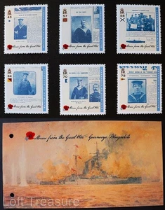Guernsey Stamps: "Great War Stories-Guernsey Bluejackets" Presentation Pack 2016 - Picture 1 of 6