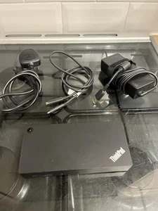 Lenovo ThinkPad USB-C Dock Gen 2 Docking Station 40AS with accessories - Afbeelding 1 van 7