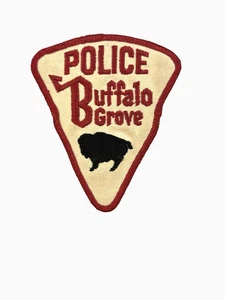 Buffalo Grove, Illinois Polizei Aufnäher mit Bild eines Bisons - Bild 1 von 3