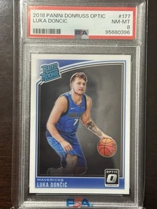 2018-19 Panini Donruss Optic - Rated Rookie Luka Dončić #177 (RC) PSA 8 - Picture 1 of 2