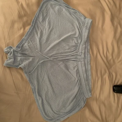 Love by Gap Shorts Women's large light blue and white Pull-On with draw string - Image 1 of 4