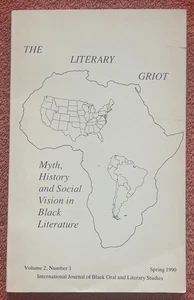 THE LITERARY GRIOT Myth History Social Vision BLACK LITERATURE '90 TPB Rare! VG+ - Bild 1 von 4