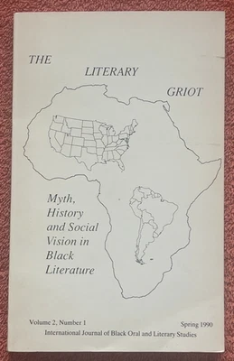 THE LITERARY GRIOT Myth History Social Vision BLACK LITERATURE '90 TPB Rare! VG+ - Image 1 of 4