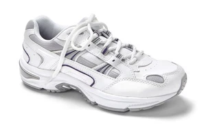 Vionic Walker Women's Plantar Fasciitis Shoe - White/purple White - 9 Wide - Picture 1 of 1