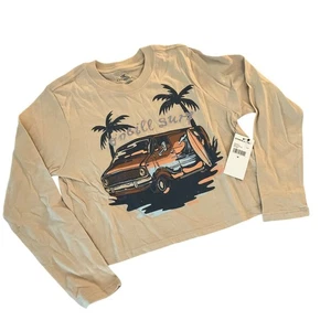 O'Neill Beige Long Sleeve Tee "Chill Surf" Size M 100% Cotton Casual Top Beach - Picture 1 of 6