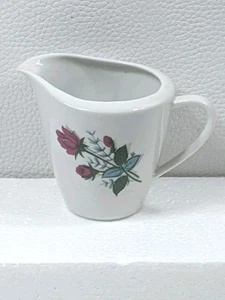 Crema de porcelana Bavaria Seltmann Weiden rosa patrón MCM 1960 - Imagen 1 de 7