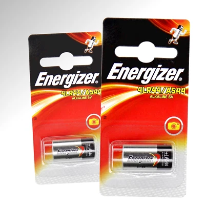 2x Alkaline Batterien 6 Volt A544 4LR44 L1325F 4A76 28A 28L 4SR44 476A 6V 4AG13 - Bild 1 von 2