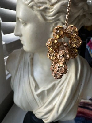 J. Crewcuts бронзовый кристалл бисером ожерелье круг сфер взаимосвязанный - Изображение 1 из 4