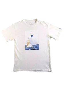 Nike Reissue Sailing T-Shirt Men's S White Vintage Nautical Graphic VGC - Picture 1 of 8