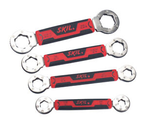 Skill Secure Grip Steel Black/Red 6-Point Metric Box End Self Adjustable Wrench