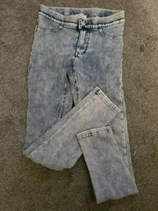 Girl's H&M Skinny Stretch Legging Light Faded Wash Blue Jeans Size 12 - Picture 1 of 4
