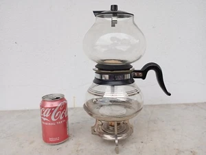 Vintage Silex Vacuum Pyrex Glass Coffee Maker Pot Double Bubble 6 Cup 1950's - Picture 1 of 16