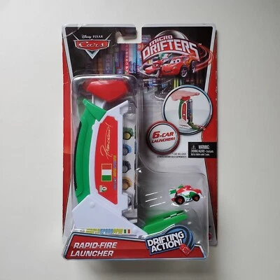 Disney Pixar Cars Micro Drifters Lanzador de Fuego Rápido Francesco Bernoulli 6 Coches * Foto 1 de 4