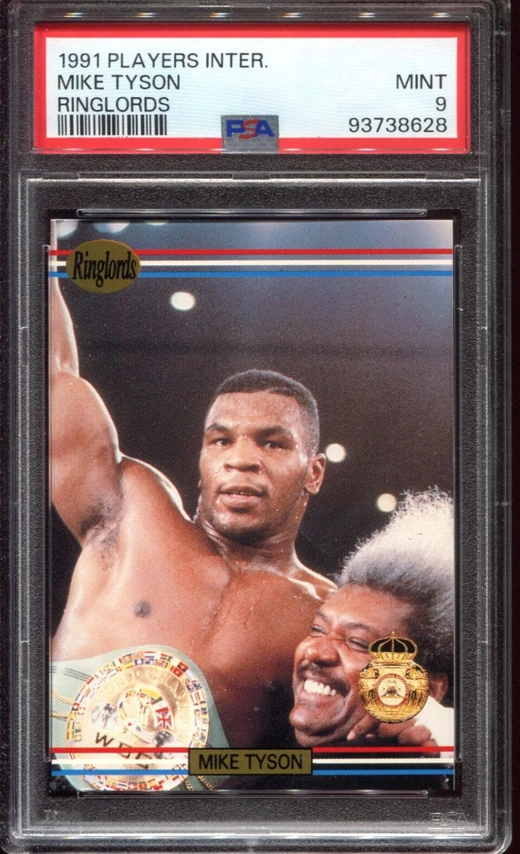 1991 Players International Mike Tyson Sample Ringlords PSA 9 - Image 1 of 1