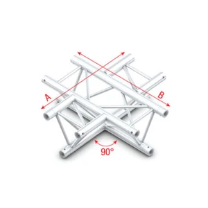 Milos Deco-22 Triangle truss - 4-Wege horizontal 3-Punkt Traverse Ecke Technik - Bild 1 von 1