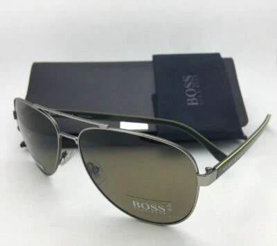 Nuevas Gafas de Sol HUGO BOSS 0761/S QJIDS Rutenio-Caqui Aviador con Marrón Polarizado Foto 1 de 4