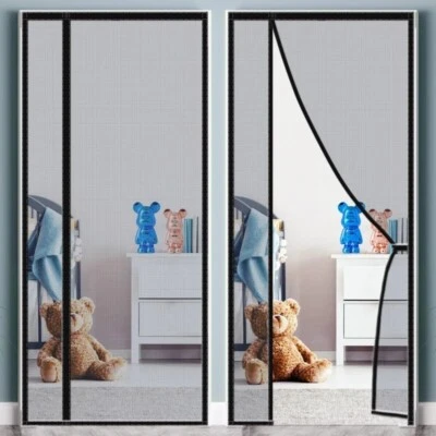 Magic Curtain Door Mesh Magnetic Fastening Mosquito Fly Bug Insect Net Screen - Image 1 of 4