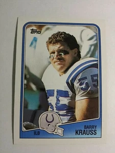 BARRY KRAUSS 1988 TOPPS FOOTBALL CARD # 127 C4651 - Picture 1 of 1