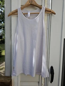 SPANX Damen Small perforiert weiß Shapewear Racerback Tank Top Shirt Fitnessausrüstung - Bild 1 von 6