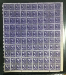 #807 Thomas Jefferson full mint sheet  ink smear Variety at most of sheet MNH OG - Picture 1 of 3