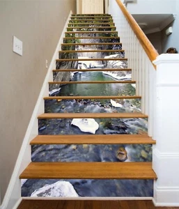 3D Canyon River 907 Treppenstufen Dekoration Fototapete Vinyl Aufkleber Tapete - Bild 1 von 5