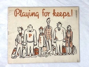 1943 U.S. NAVY "PLAYING FOR KEEPS!" BOOKLET AERONAUTICS TRAINING DIVISION- GWW - Picture 1 of 8