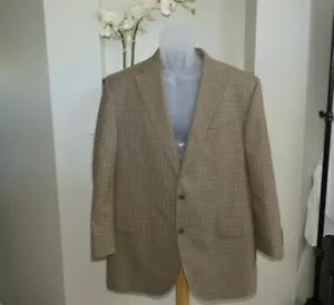 Herren Jack Victor 2 Knopf 100% Wolle Blazer Sport Sakko braun kariert Gr. 40 R - Bild 1 von 12