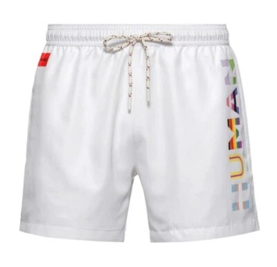 Pantalones Cortos de Natación HUGO HUGO Bodywear Pride Praia Satén-Sarga Foto 1 de 3