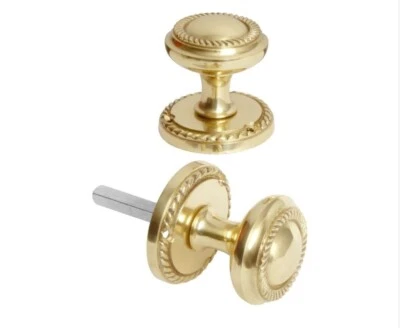 Georgian mortice door knobs 54mm, Polished Brass  !!! - Image 1 of 4