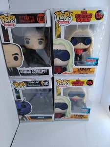 FUNKO POP LOT 4 FIGURES  BATMAN, THOR, SUICIDE SQUAD: Cobblepot, Meek, Savant(2) - Picture 1 of 24