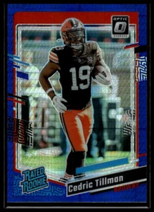 π₯ππ 2023 Donruss Optic #224 Cedric Tillman Blue Hyper - Picture 1 of 2