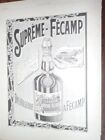SUPREME FECAMP  liqueur + flanelle Dr RASUREL publicité papier ILLUSTRATION 1902