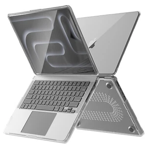 Coque coque coque antichoc transparente TPU souple pour MacBook Pro 14" M4/M3/M2/M1 - Photo 1/15