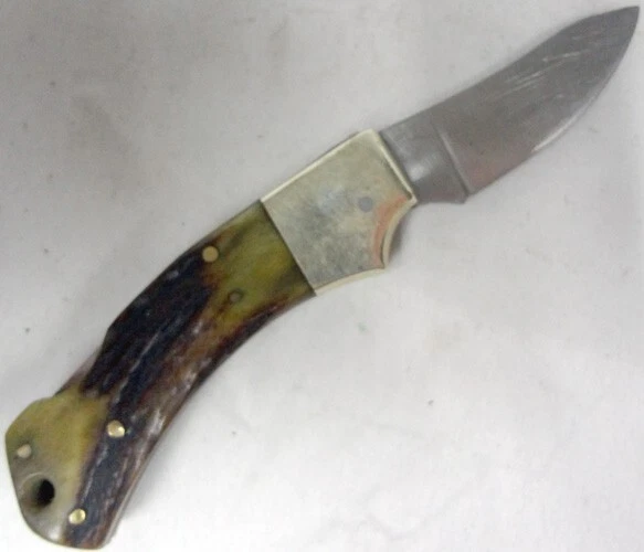 Cuchillo de Cazador Plegable Miniatura Vintage Parker Cut Co F1 Acero Quirúrgico Japonés Foto 1 de 4