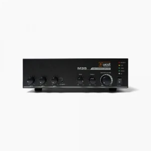 Quest M-35 3 Channel 35 W Compact Mixer Amplifier With Music Mic & Paging Input - Picture 1 of 4