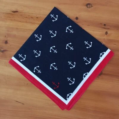 Bufandas Cuadradas Paisley Graffiti Algodón Ancla Bandana Unisex Accesorios Juego de 1 pieza Foto 1 de 4