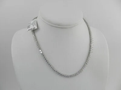 Collar Macy's Circonita Cúbica Tenis Graduado 16" en Plata de Ley Foto 1 de 3