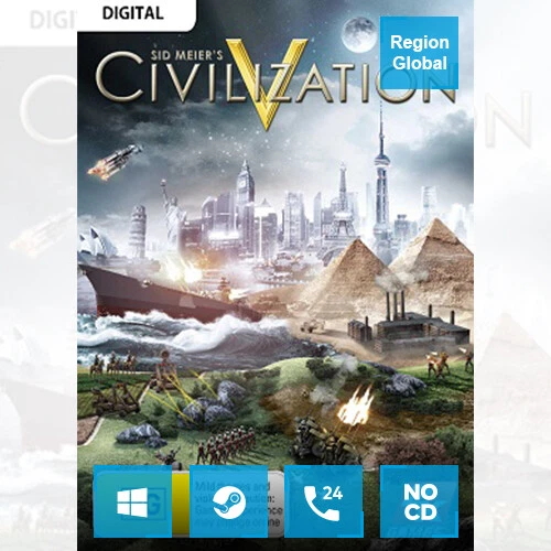 Sid Meier's Civilization V 5 for PC Game Steam Key Region Free - Image 1 of 1