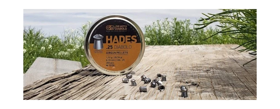 JSB Match Diabolo Hades .25 Cal 26.54gr Hollowpoint 300ct.
