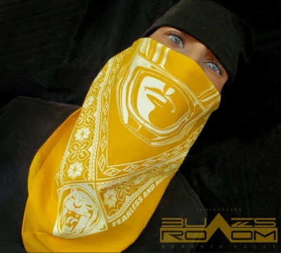 Yellow bandana Glow in the dark mighty morphin Power Rangers MMA Gym apparel - Image 1 of 4