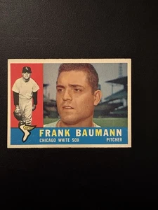 1960 TOPPS SET BREAK #306 FRANK BAUMANN HIGH GRADE EXMT-NRMT SHARP! - Picture 1 of 2