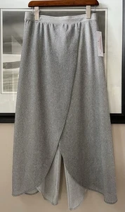 Nwt IC by Connie K Cropped Pants Size Small Gray Pull On Lagenlook Minimalist - Picture 1 of 8