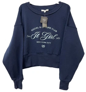 Maglione girocollo Grayson Threads blu ritagliato it ragazza ricamato taglia media - Foto 1 di 10