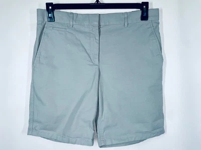 Khakis by Gap Womens Size 6 Boyfriend Roll Up Grey Shorts Cotton Blend Low Rise - Image 1 of 4