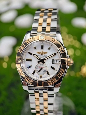 Juego completo Breitling Galactic 36 C37330 esfera mop oro rosa 18k/acero 36 mm Foto 1 de 4